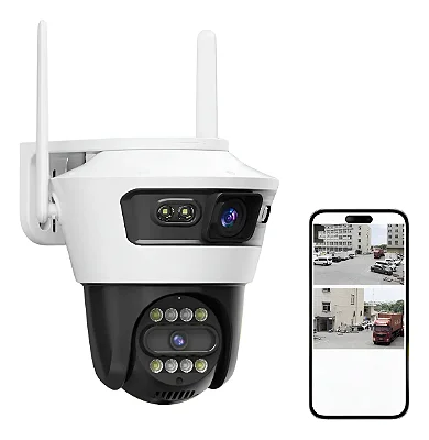 Câmera Speed Dome 2MP 2 câmeras (1 Fixa/ 1 Móvel) 9560 TWG IP66