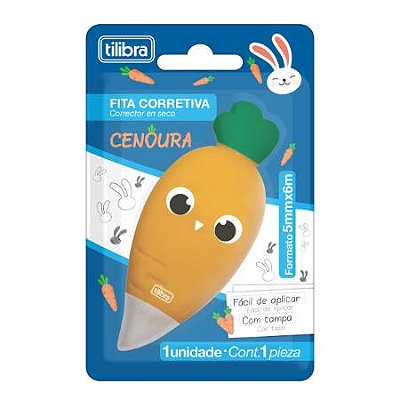 Corretivo Fita Cenoura 5 mm x 6 m Tilibra Ref: 315362