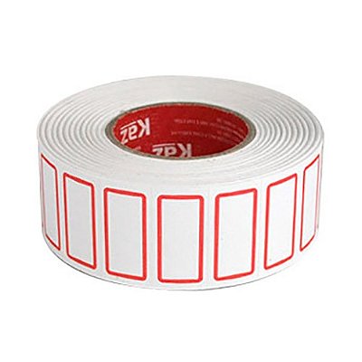 Etiqueta Preço nº 3 29 x 15 mm com 1666 etiquetas e 20 metros Kaz Ref: KZ158