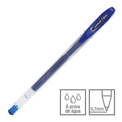 Caneta Gel Signo Azul 0.7 mm Neo Uni-ball Ref: UM-120