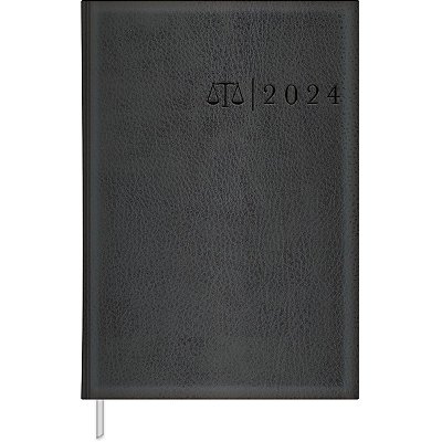 Agenda 2024 Executiva Advogado Costurada Capa Couro M6 (14,5 X 20,5cm) 192 Folhas Tilibra Ref: 123986