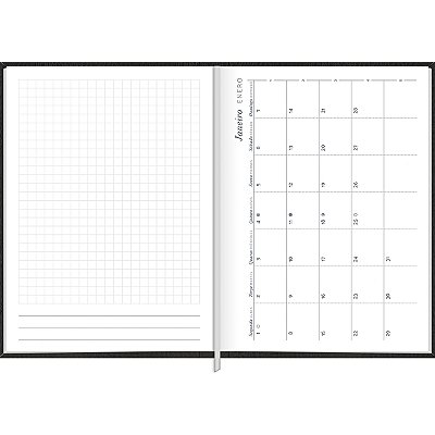 Agenda 2024 Executiva Master Costurada Capa Couro M4 (12,3 X 16,6cm) 176 Folhas Tilibra Ref: 125261
