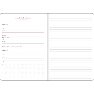 Agenda 2024 Executivo Planner Cambridge Grampeado Capa Flexível M7 (17,8 X 25,4cm) 20 Folhas 90g/m² Tilibra Ref: 130257