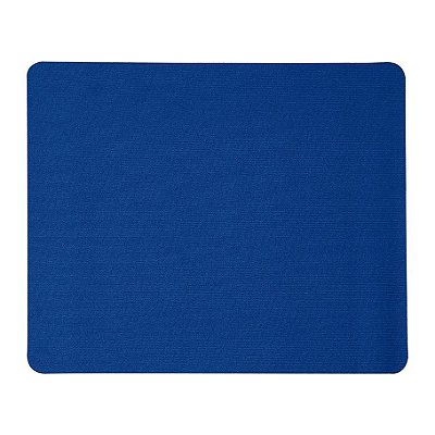 Mouse Pad Tecido Azul Base Emborrachado 22 x 20 cm