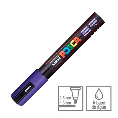 Caneta Marcador Posca 10 Azul Prussiano PC-5M 1.8 - 2.5 mm Uni