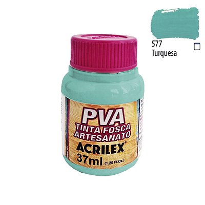 Tinta PVA Fosca 577 Turquesa 37 ml Acrilex