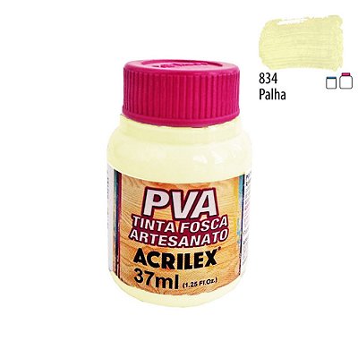 Tinta PVA Fosca 834 Palha 37 ml Acrilex