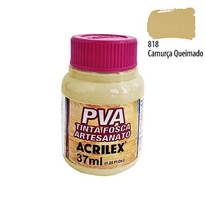 Tinta PVA Fosca 818 Camurça Queimado 37 ml Acrilex