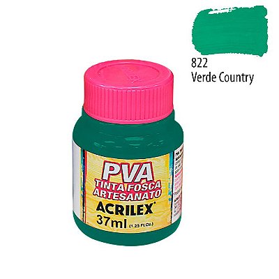 Tinta PVA Fosca 822 Verde Country 37 ml Acrilex