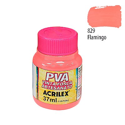 Tinta PVA Fosca 829 Flamingo 37 ml Acrilex