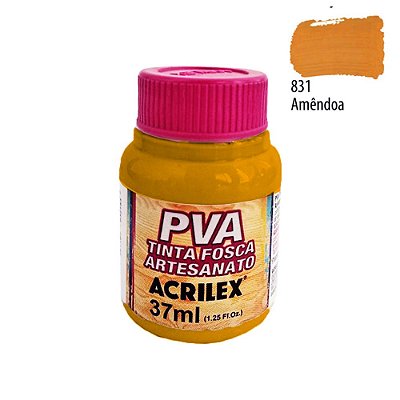 Tinta PVA Fosca 831 Amêndoa 37 ml Acrilex