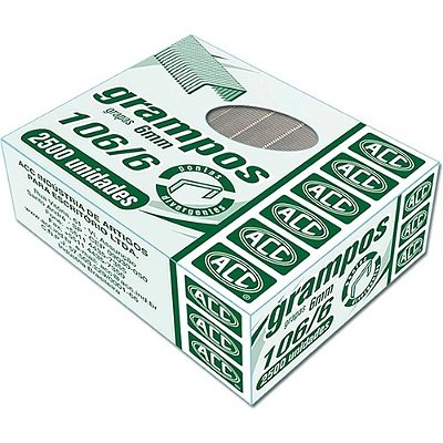 Grampo 106/6 ACC com 2500 Unidades Galvanizado Ref: 9.24.15.22-5