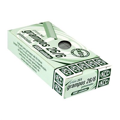 Grampo 26/6 ACC 5000 Unidades Galvanizado Ref: 9.24.13.24-0
