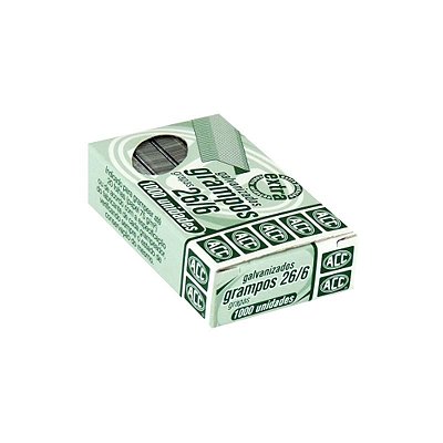 Grampo 26/6 ACC com 1000 Unidades Galvanizado Ref: 9.24.13.21-2