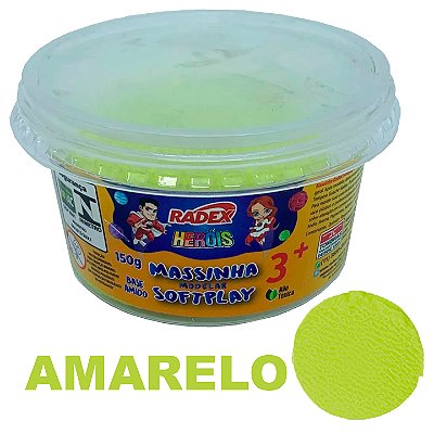 Massa de Modelar Radex Softplay 8234 - Amarelo150 g Ref: 9693