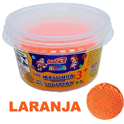 Massa de Modelar Radex Softplay 8236 - Laranja 150 g Ref: 9696