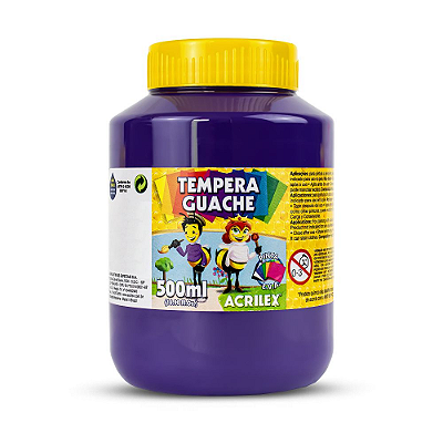 Tinta Guache Acrilex Abelhinha 516-Violeta 500ml Ref: 02050