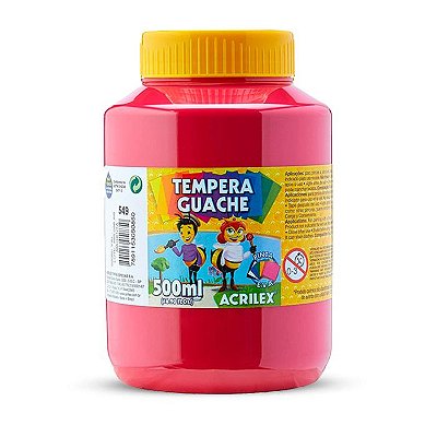 Tinta Guache Acrilex Abelhinha 549-Magenta 500ml Ref: 02050