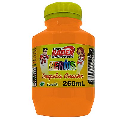 Tinta Guache Radex 250 ml Laranja Ref: 2569