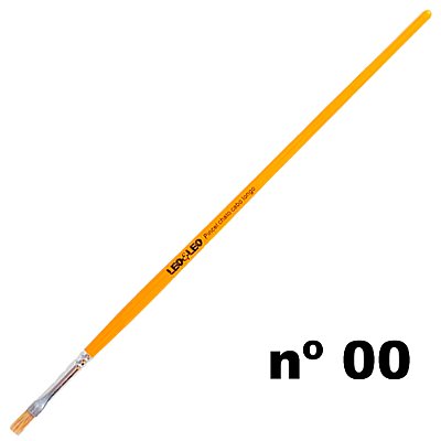 Pincel 815 - 00 Chato Cerda Natural Leo e Leo