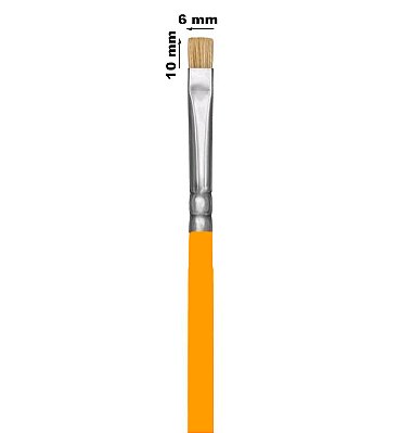 Pincel 815 - 02 Chato Cerda Natural Leo e Leo