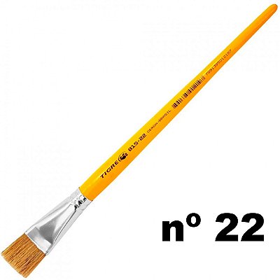 Pincel 815 - 22 Chato Cerda Natural Tigre