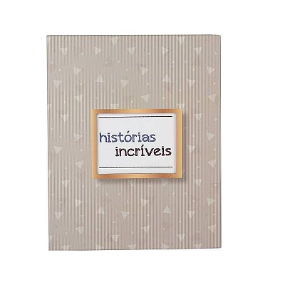 Álbum Fotográfico 10 x 15 cm Tema Histórias Incrivéis Marrom com 200 fotos Yes Ref: AIM2063_MA_