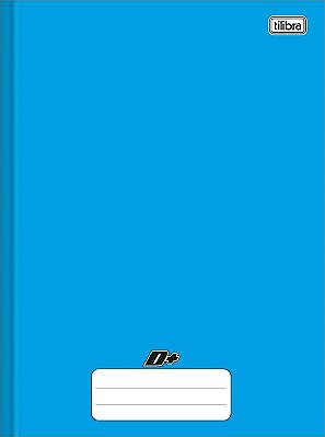 Caderno 1/4 D+ Azul Brochura Capa Dura 48 folhas Tilibra Ref: 116661