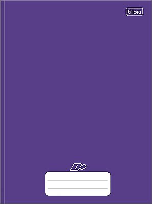 Caderno Universitário D Mais Roxo Brochura Capa Dura 48 folhas Tilibra Ref: 317365
