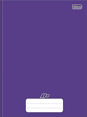 Caderno 1/4 D Mais Roxo Brochura Capa Dura 96 folhas Tilibra Ref: 317438