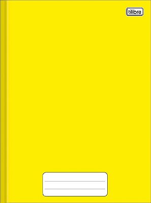 Caderno 1/4 Pepper Amarelo Brochura Capa Dura 40 folhas Tilibra Ref: 235849