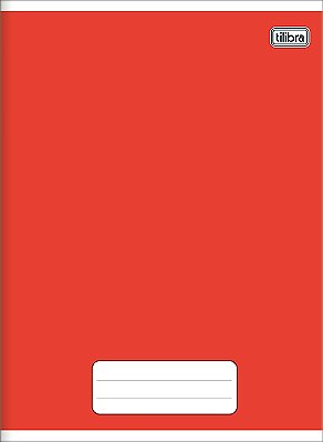 Caderno 1/4 Pepper Vermelho Brochura Capa Dura 80 folhas Tilibra Ref: 235822