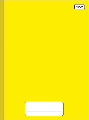 Caderno Brochura Universitário Pepper Amarelo Capa Dura 40 folhas Tilibra Ref: 235865