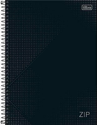 Caderno 1x1 Matéria Universitário Zip Cores Espiral Capa Dura 80 Folhas Tilibra Ref: 234303