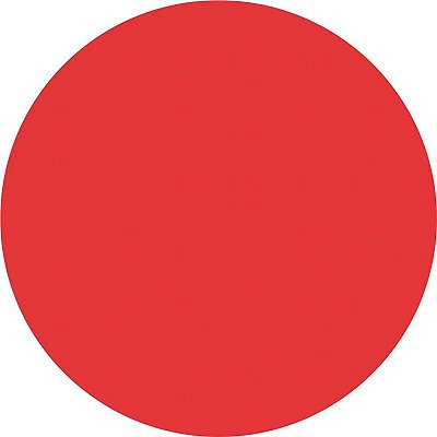 Etiqueta Redonda Ø 15  mm Vermelho com 210 unidades Grespan Ref: GR21