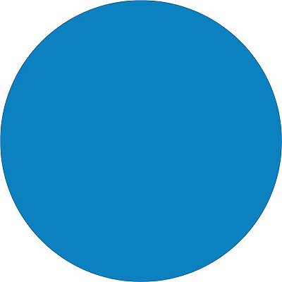 Etiqueta Redonda Ø 15  mm Azul com 210 unidades Grespan Ref: GR21