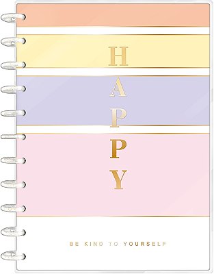 Caderno 1x1 Matéria Universitário Tilidisco Happy Disco Capa Dura 80 Folhas Tilibra Ref: 333735