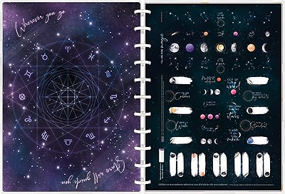 Caderno 1x1 Matéria Universitário Tilidisco Magic Disco Capa Dura 80 Folhas Tilibra Ref: 333743