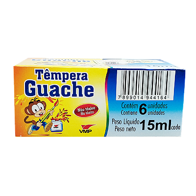 Tinta Guache Vmp com 6 Cores 15 ml cada Ref: 224.1.99