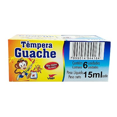 Tinta Guache Vmp com 6 Cores 15 ml cada Ref: 224.1.99
