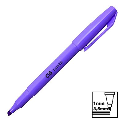 Marca Texto Cis Lumini Tradicional Violeta Neon Ref: 4.7801