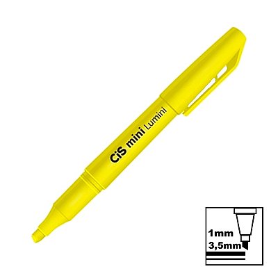 Marca Texto Cis Lumini Mini Amarelo Neon Ref: 51.9600
