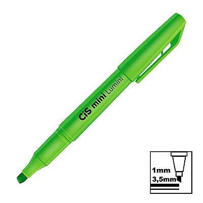 Marca Texto Cis Lumini Mini Verde Neon Ref: 51.9700