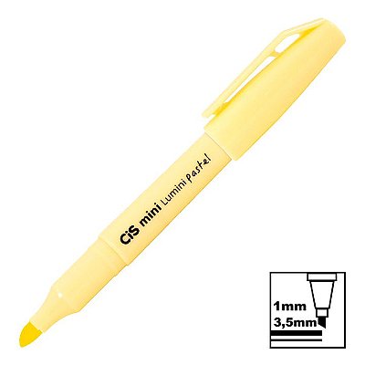 Marca Texto Cis Lumini Mini Amarelo Tons Pastel Ref: 57.1600