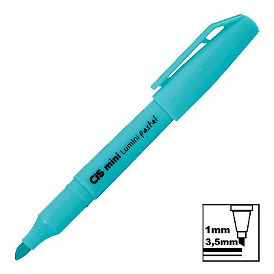 Marca Texto Cis Lumini Mini Azul Tons Pastel Ref: 57.1900