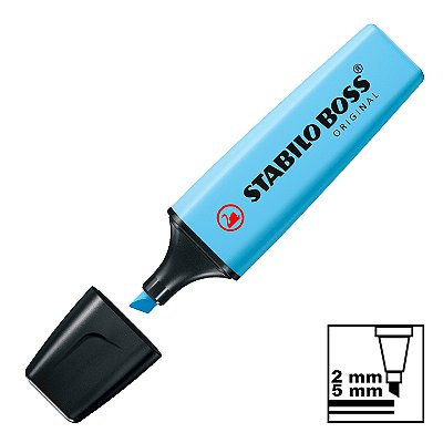 Marca Texto Azul Névoa Tons Pastel 70-112 Stabilo Boss Original