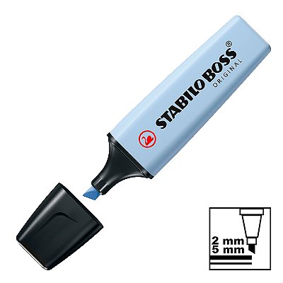Marca Texto Azul Nublado Tons Pastel 70-111 Stabilo Boss Original