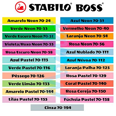 Marca Texto Rosa Neon 70-56 Stabilo Boss Original