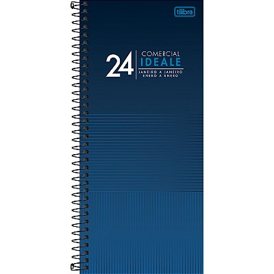 Agenda 2026 Executiva Comercial Ideale Espiral Capa Dura M8 (11,9 X 27,5cm) 208 Folhas Tilibra Ref: 179388