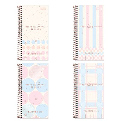 Agenda 2025 Planner Soho Espiral Capa Dura M7 Slim (11,9 X 24cm) 80 Folhas 90g/m² Tilibra Ref: 327093